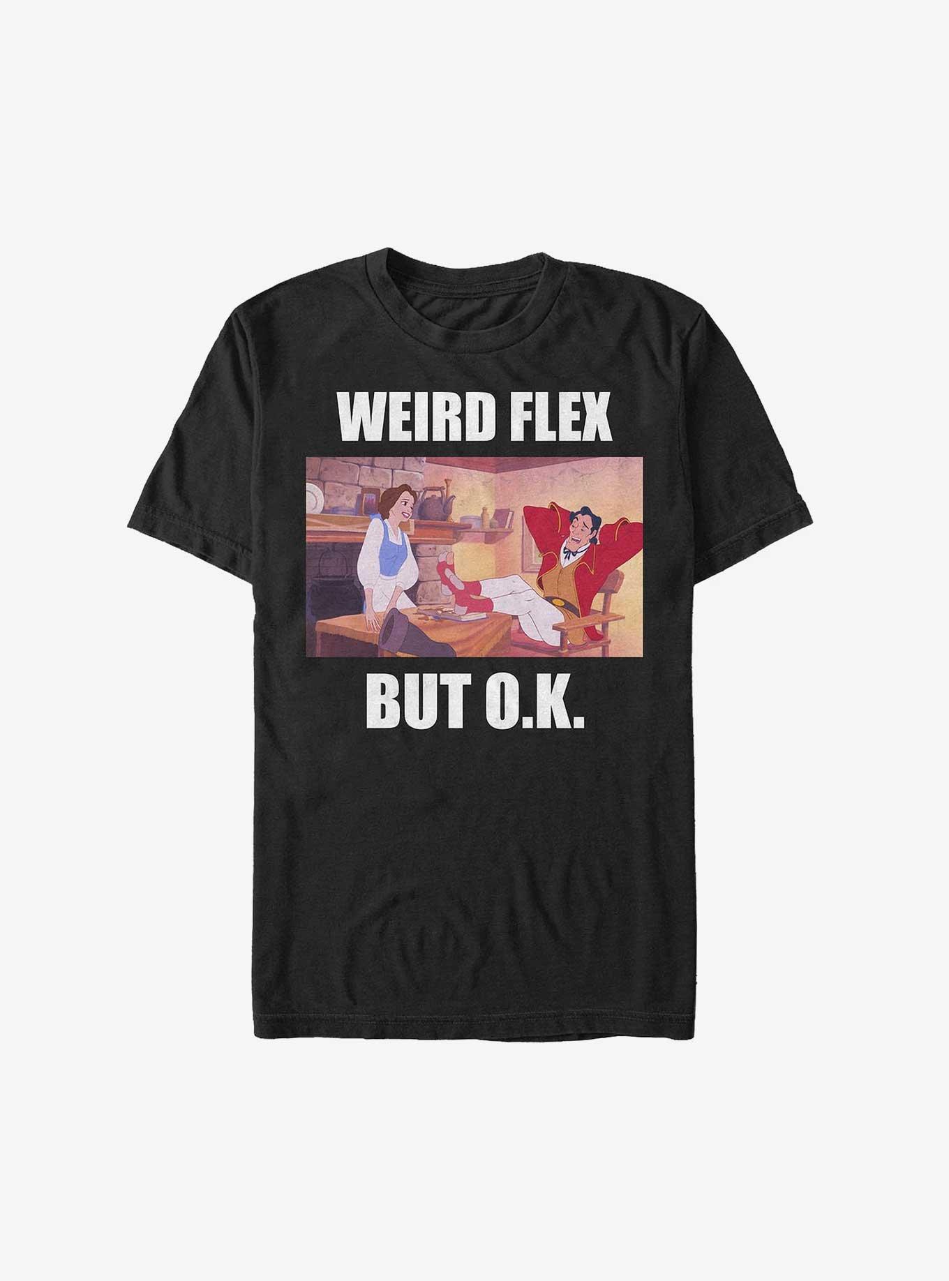 Disney Beauty and the Beast Gaston Weird Flex Meme Heavyweight T-Shirt