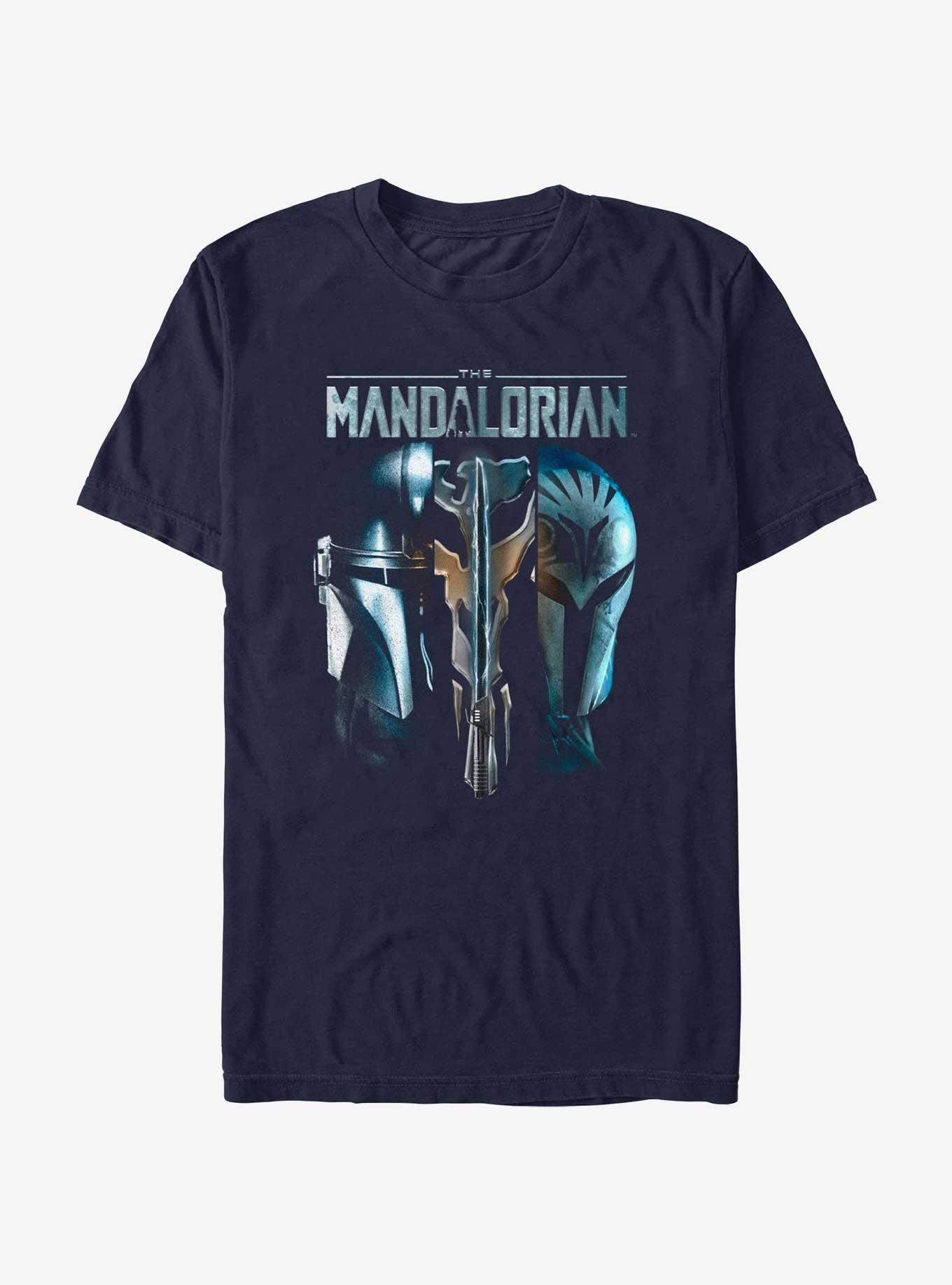 Star Wars The Mandalorian Din Djarin & Bo-Katan Mythosaur Hot Topic Web Exclusive Heavyweight T-Shirt