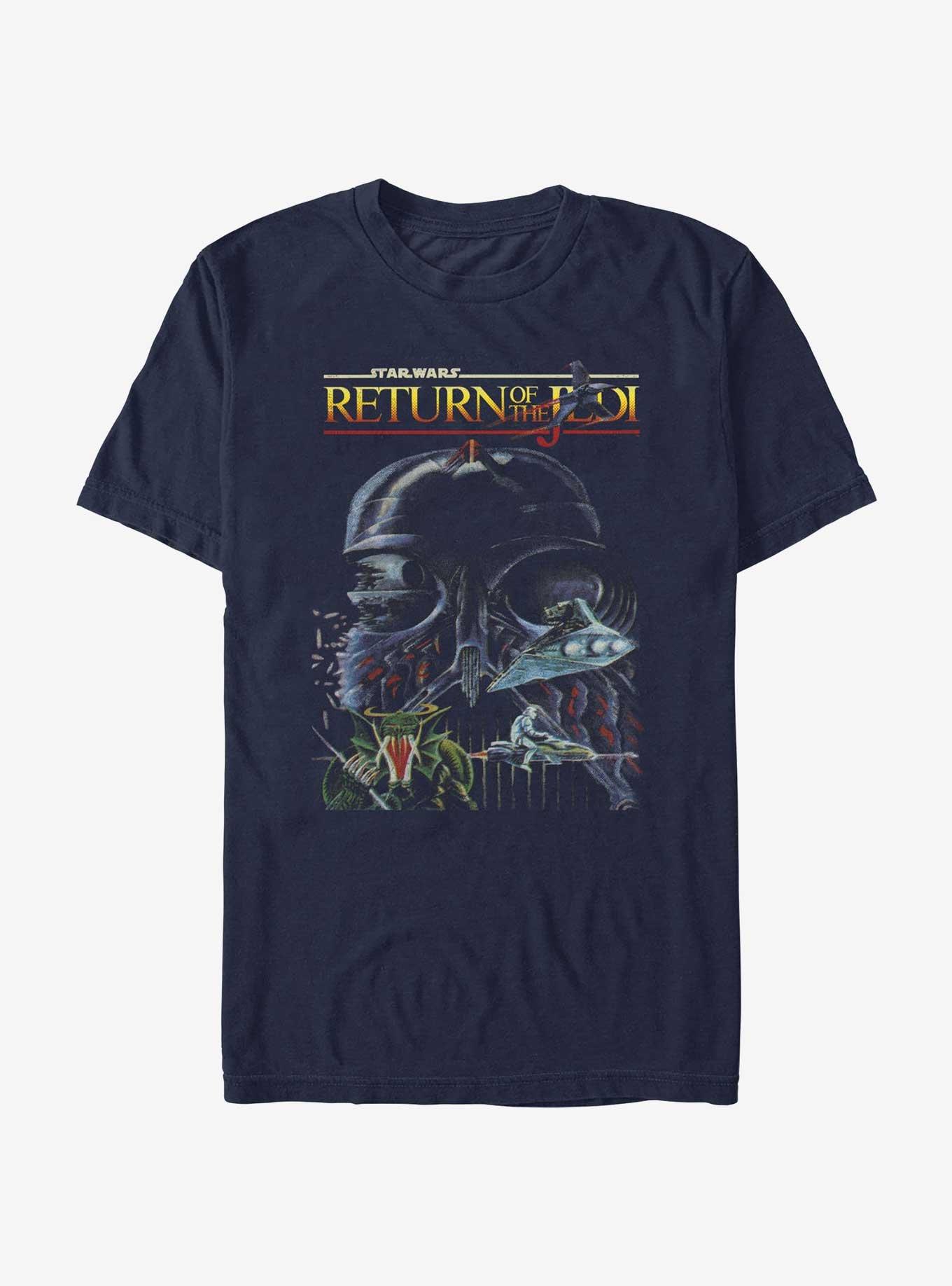 Star Wars Return of The Jedi Concept Art Poster Extra Soft T-Shirt, NAVY, hi-res