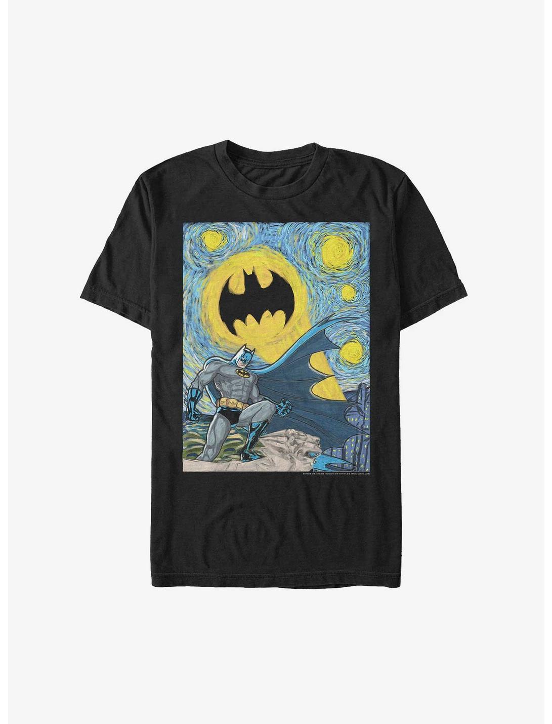 DC Comics Batman Starry Gotham Extra Soft T-Shirt, BLACK, hi-res