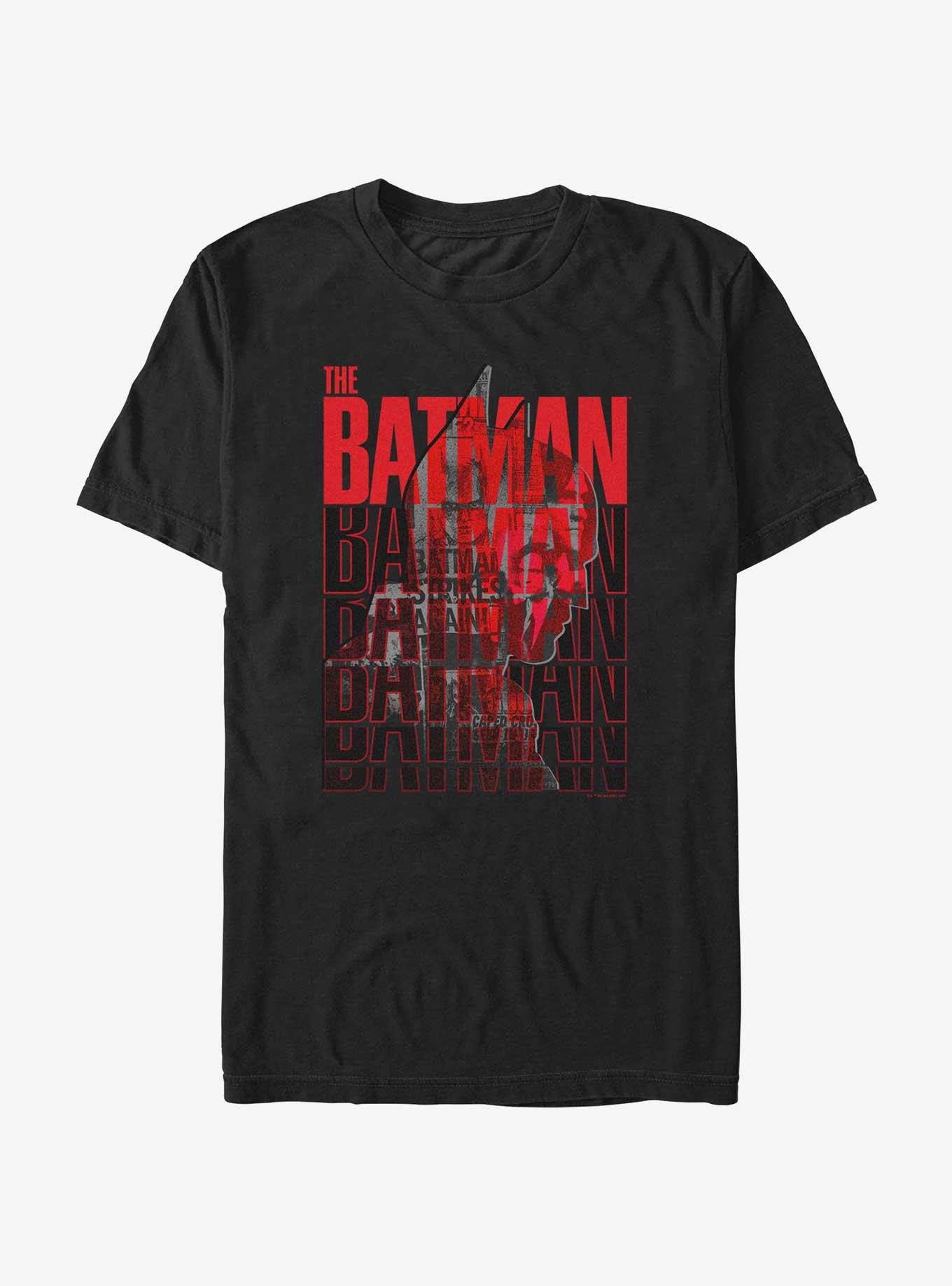DC Comics Batman The Batman Stack Extra Soft T-Shirt, BLACK, hi-res