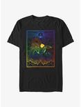 Dungeons & Dragons Rainbow Gradient Logo Poster Extra Soft T-Shirt, BLACK, hi-res