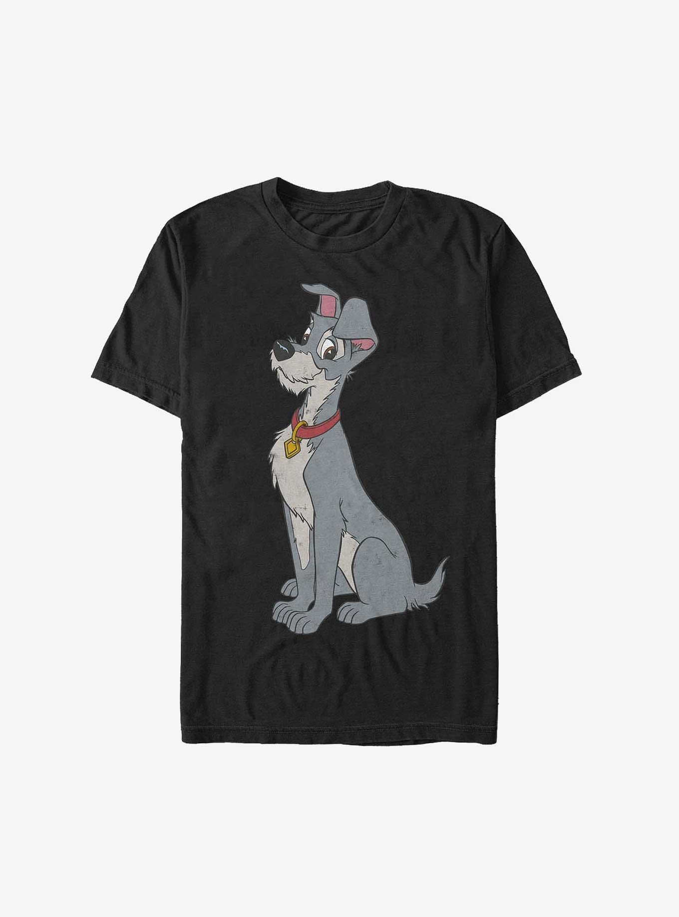 Disney Lady and the Tramp Vintage Tramp Extra Soft T-Shirt, BLACK, hi-res