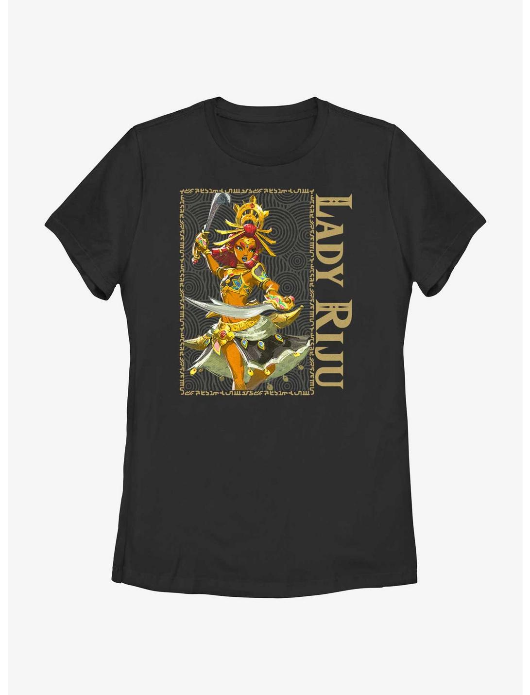 The Legend of Zelda: Tears of the Kingdom Lady Riju Womens T-Shirt, BLACK, hi-res