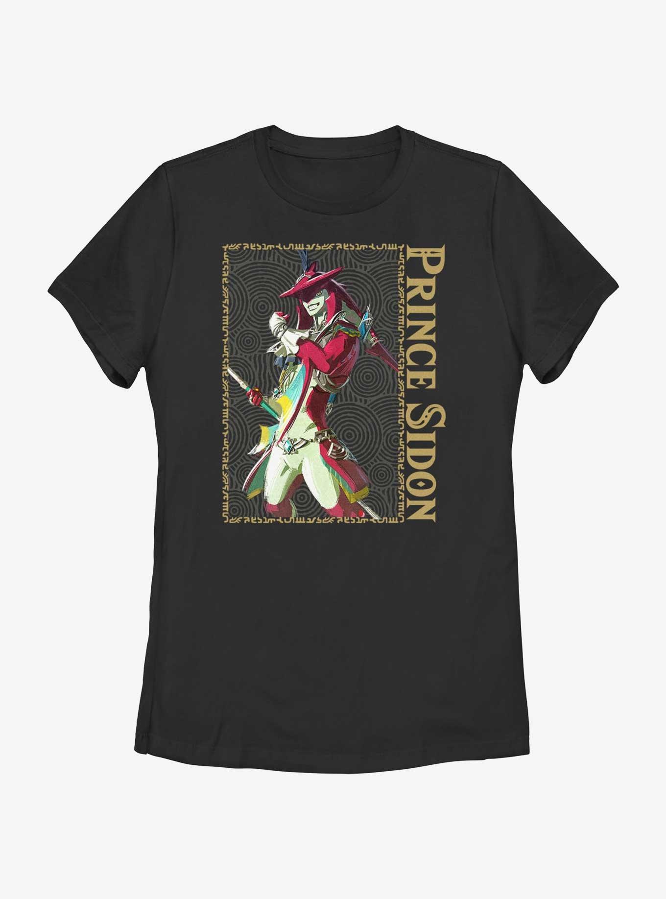 The Legend of Zelda: Tears of the Kingdom Prince Sidon Womens T-Shirt, BLACK, hi-res