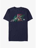 The Legend of Zelda: Tears of the Kingdom Sidon Logo T-Shirt, NAVY, hi-res