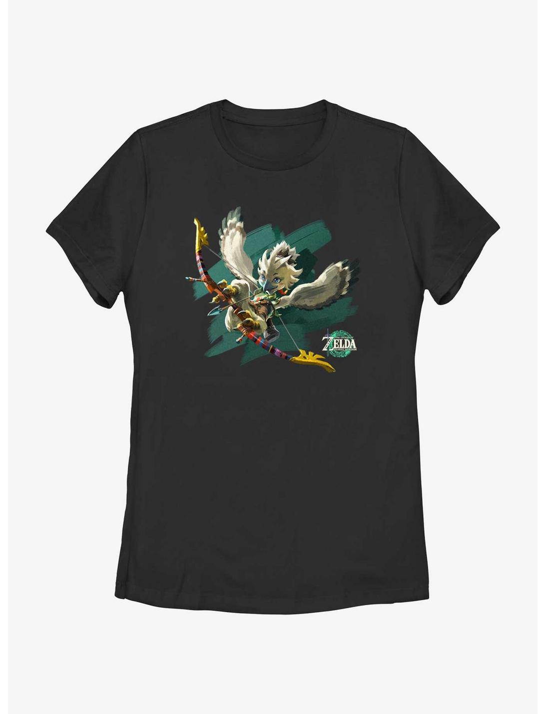 The Legend of Zelda: Tears of the Kingdom Tulin Logo Womens T-Shirt, BLACK, hi-res