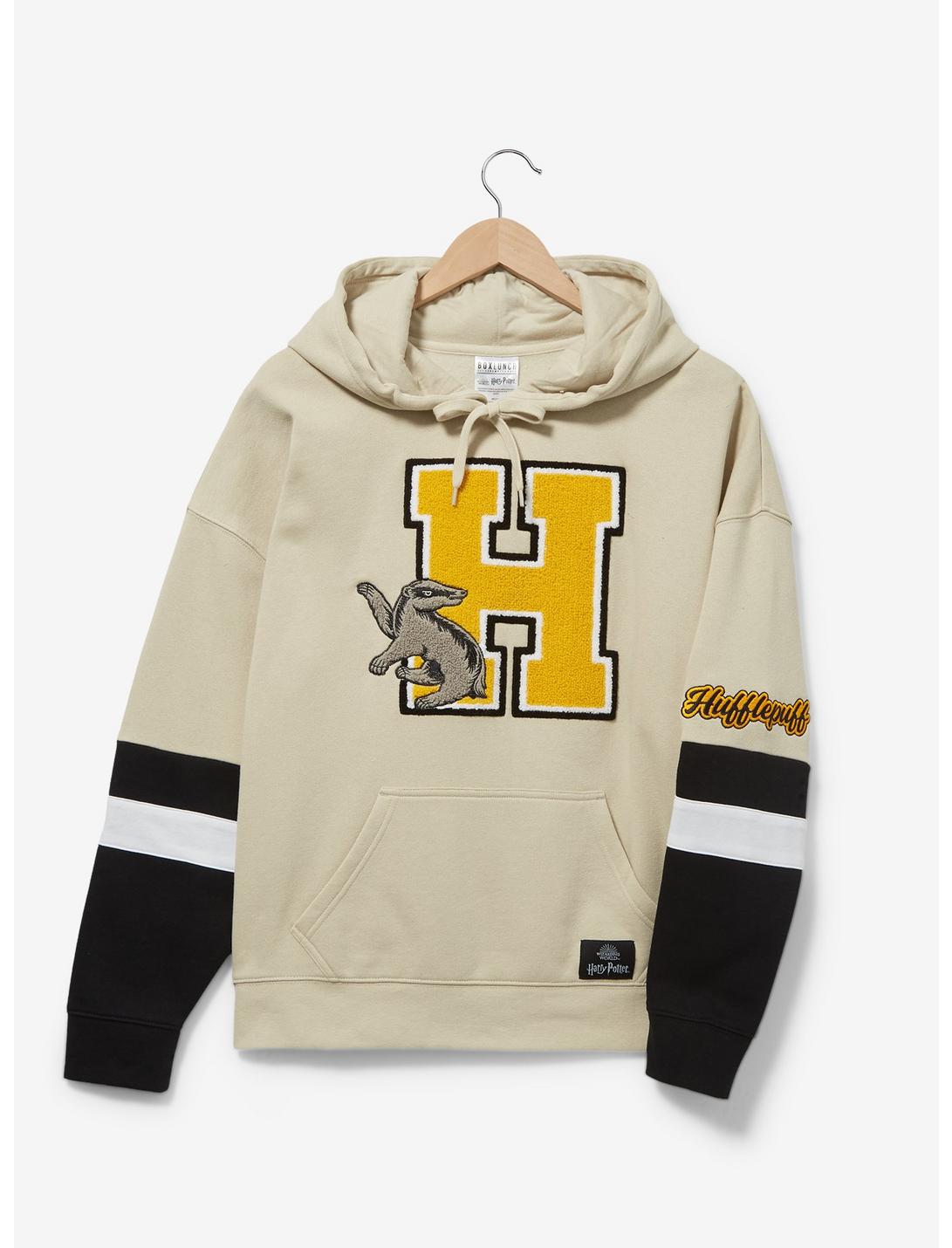 Harry Potter Hufflepuff Varsity Hoodie - BoxLunch Exclusive, MULTI, hi-res