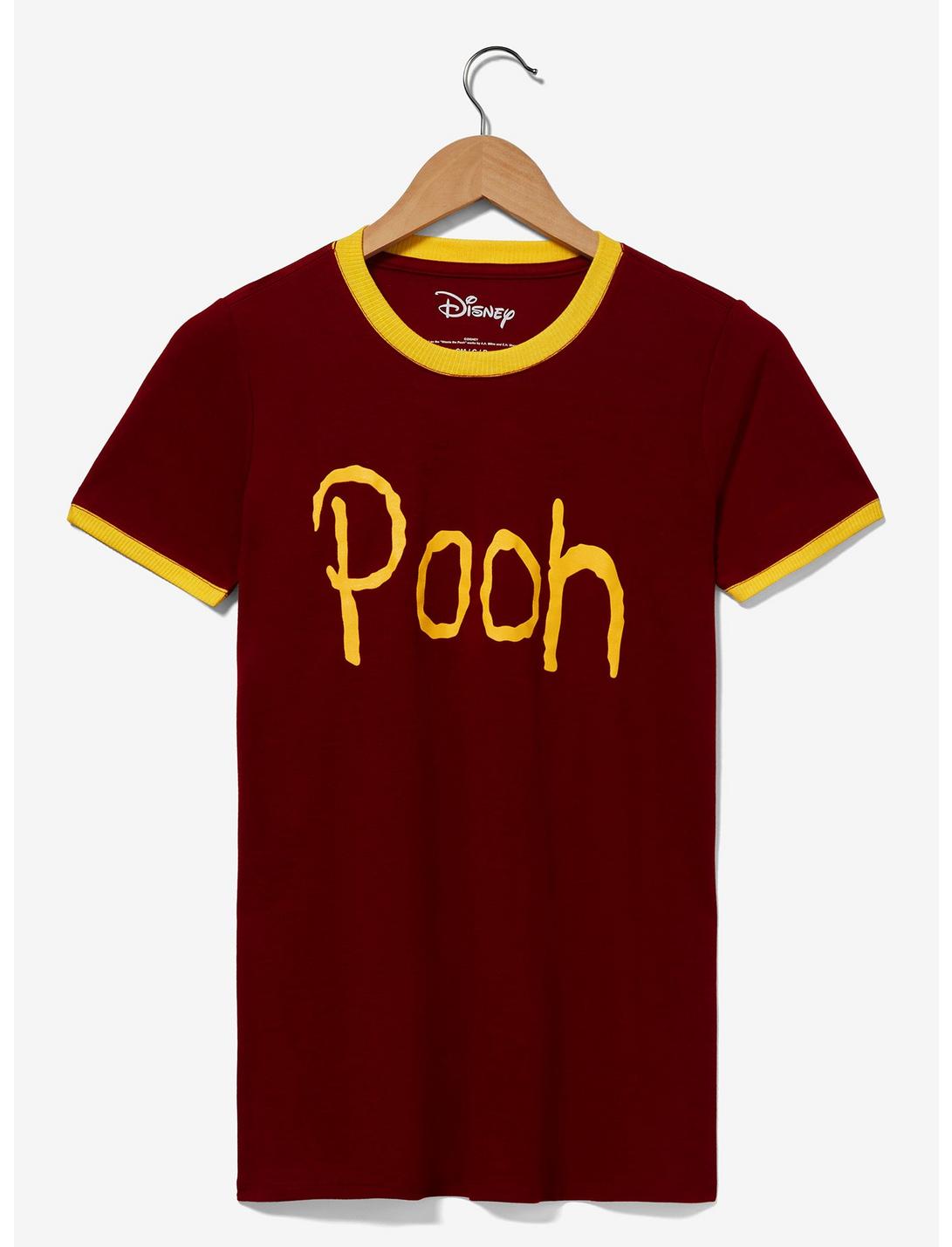 Disney Winnie the Pooh Name Women's Ringer T-Shirt - BoxLunch Exclusive, RED, hi-res