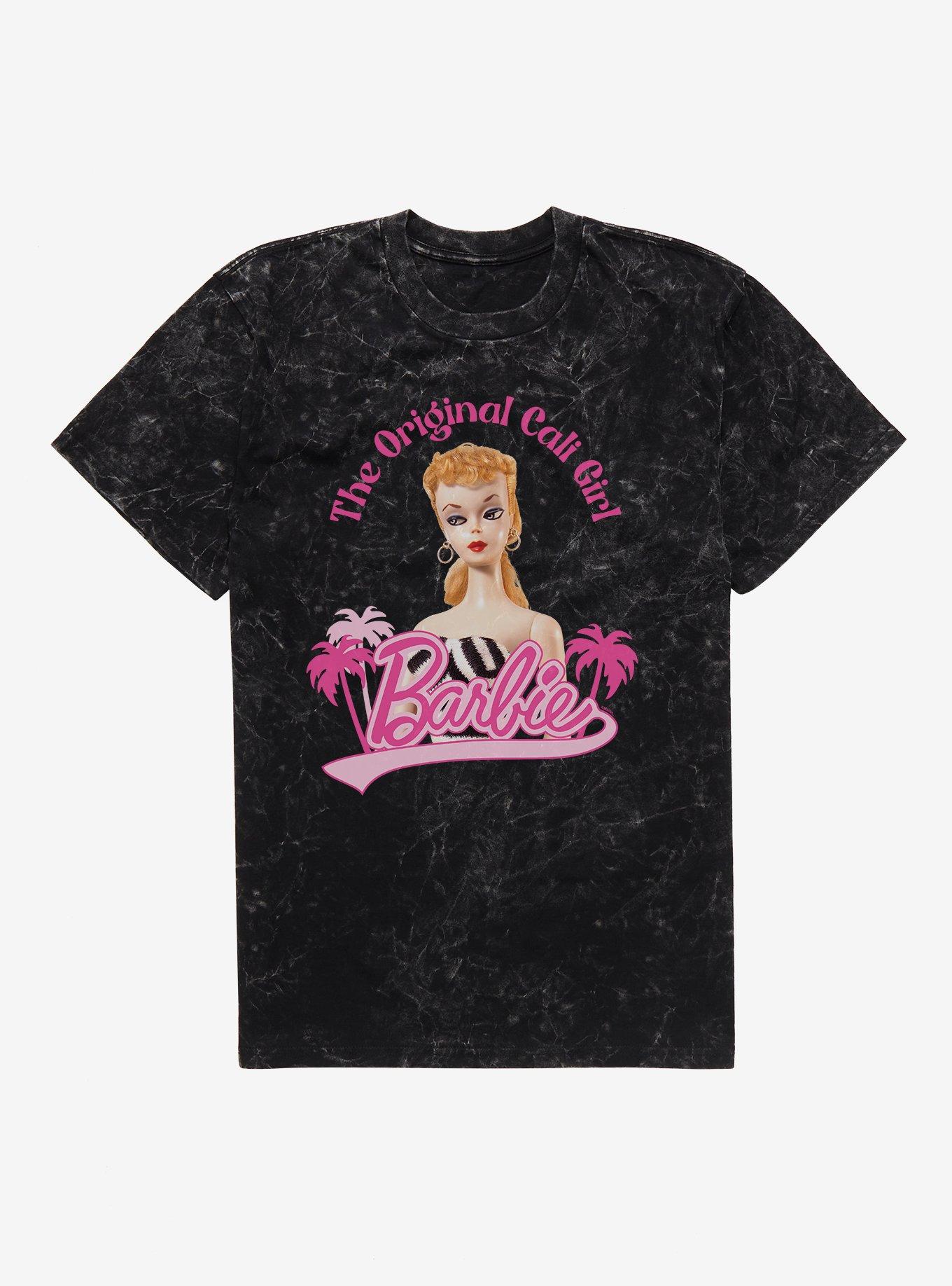 Barbie The Original Cali Girl Mineral Wash T-Shirt - BLACK