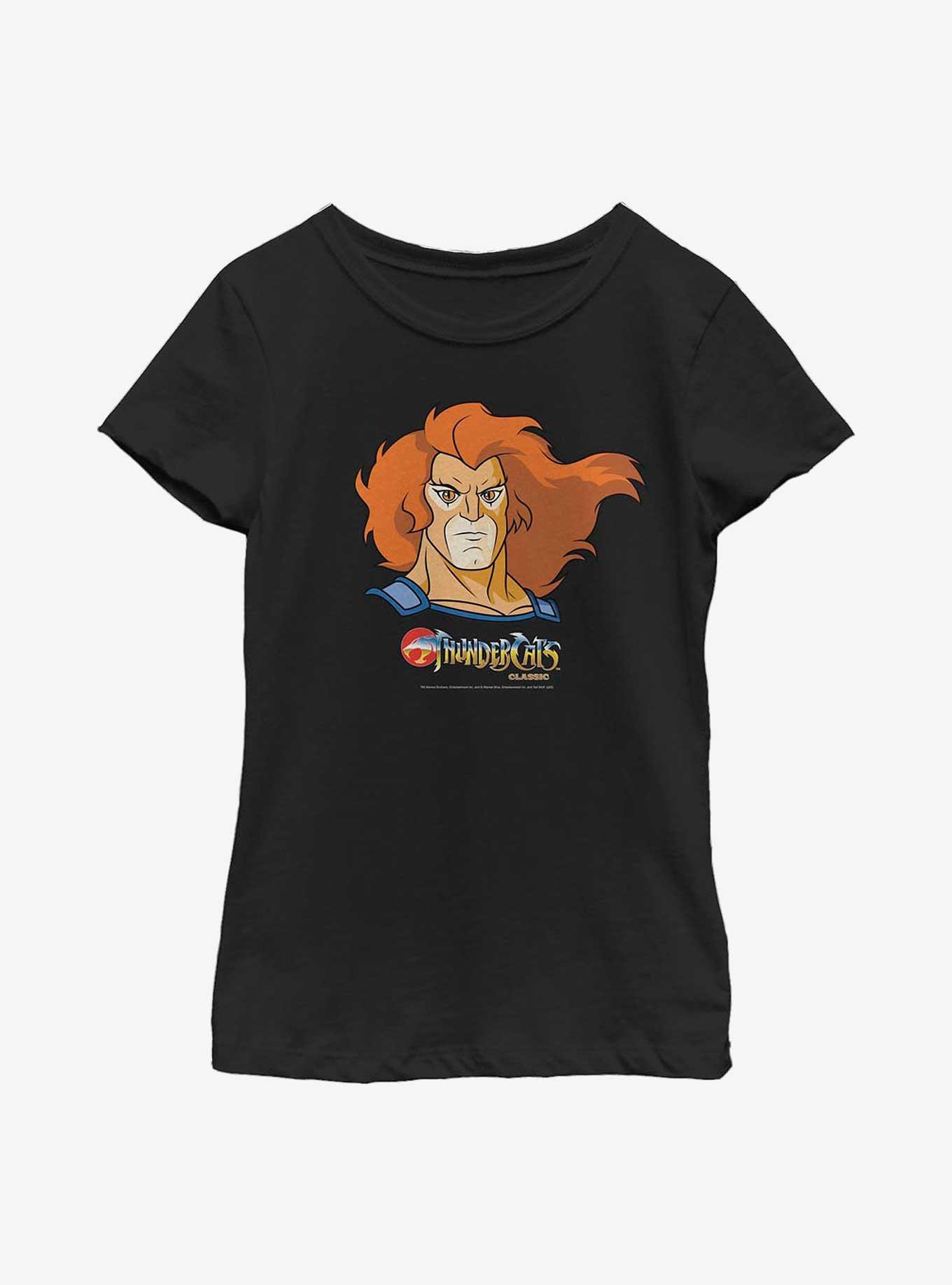 Thundercats Lion-O Face Youth Youth Girls T-Shirt, BLACK, hi-res