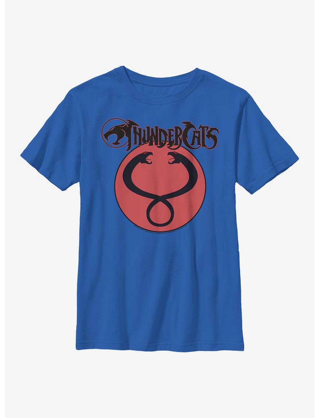 Thundercats Snake Heads Logo Youth T-Shirt, ROYAL, hi-res