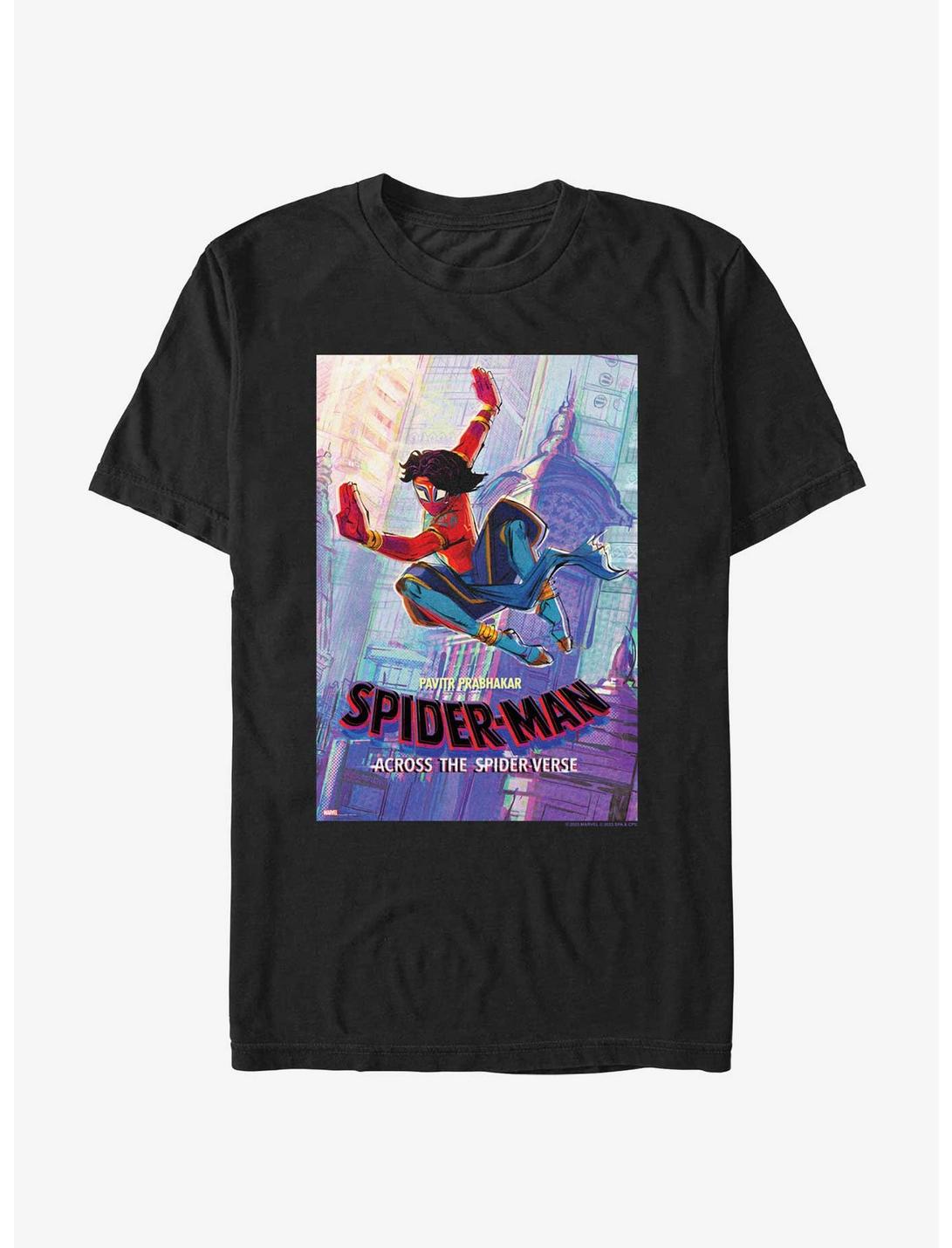 Spider-Man: Across The Spider-Verse Pavitr Prabhakar Poster T-Shirt, BLACK, hi-res