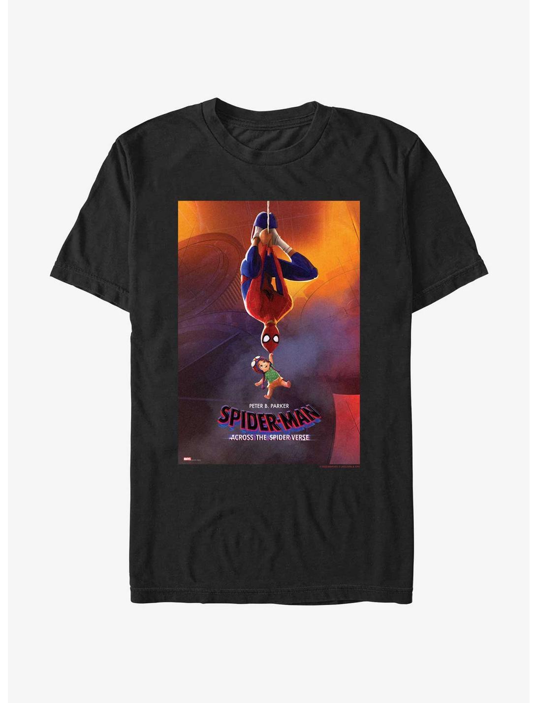 Spider-Man: Across The Spider-Verse Peter B. Parker Poster T-Shirt, BLACK, hi-res