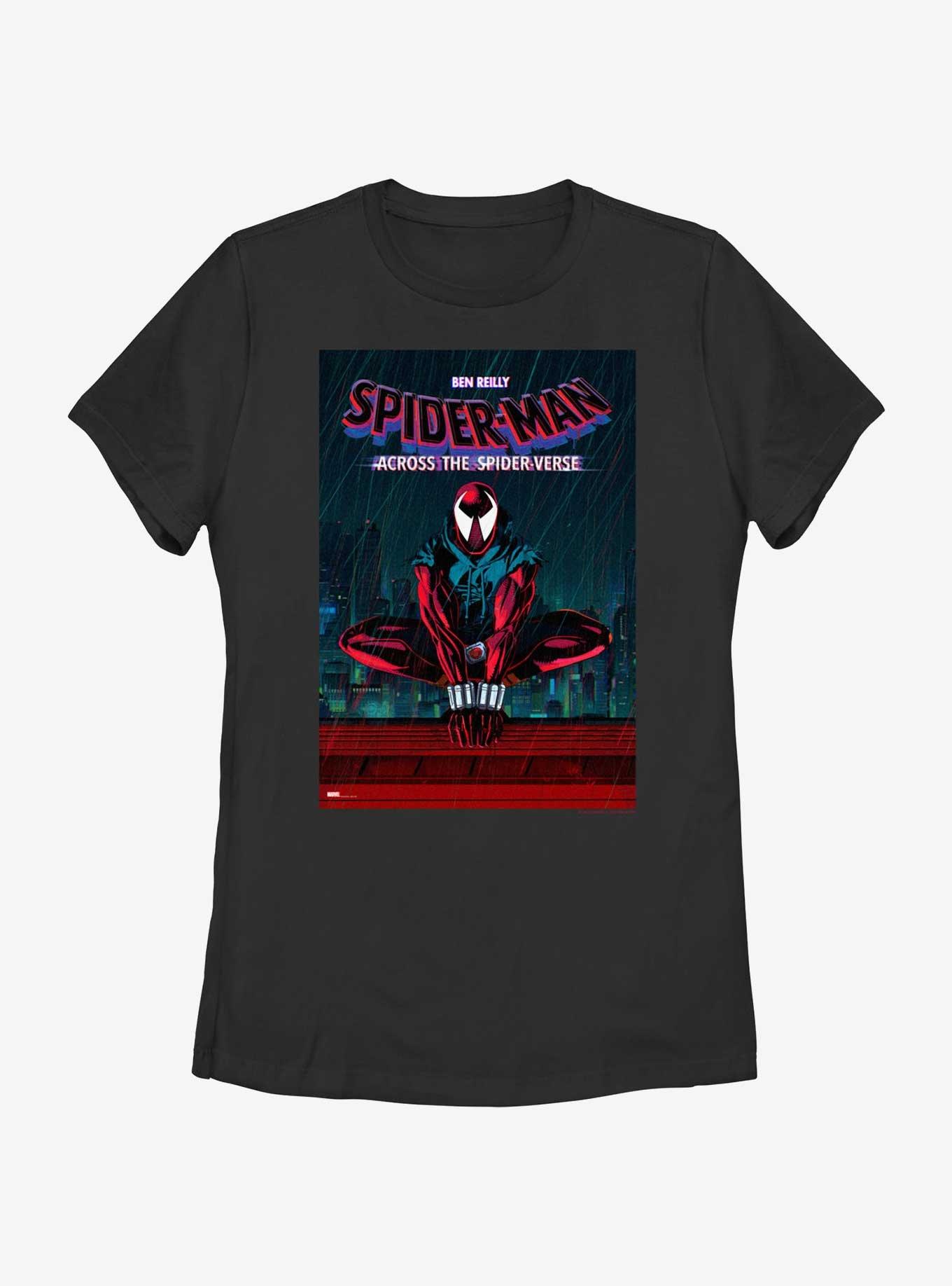 Spider-Man: Across The Spider-Verse Scarlet-Spider Poster Womens T-Shirt, BLACK, hi-res