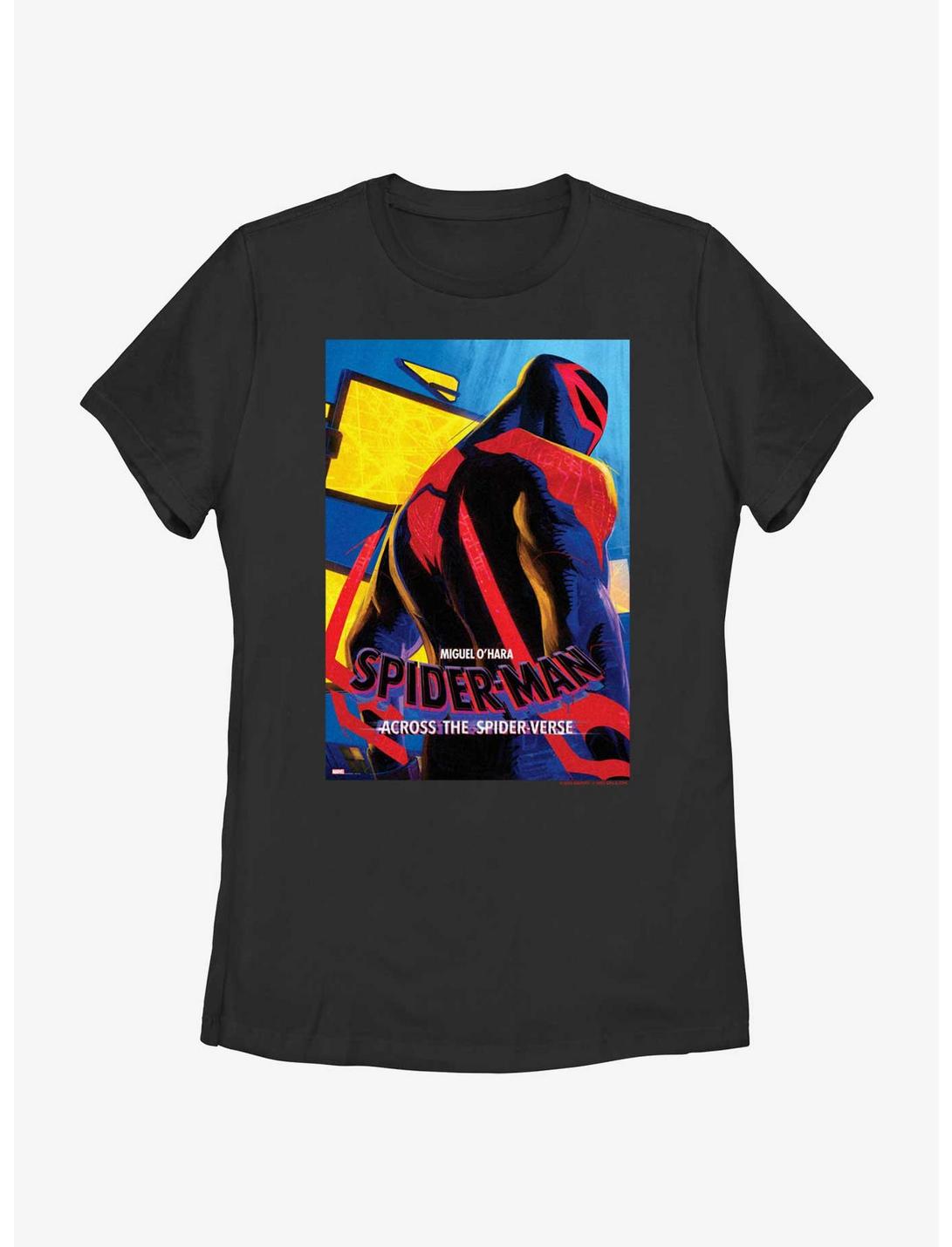 Spider-Man: Across The Spider-Verse Spider-Man 2099 Miguel Poster Womens T-Shirt, BLACK, hi-res