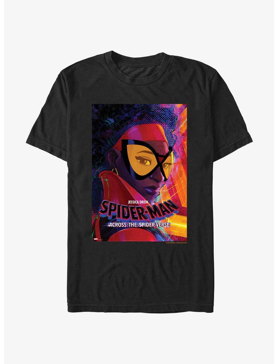 Spider-Man: Across The Spider-Verse Jessica Drew Spider-Woman Poster T-Shirt, BLACK, hi-res