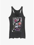 Spider-Man: Across The Spider-Verse Spider-Punk Poster Womens Tank Top, BLK HTR, hi-res