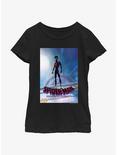Spider-Man: Across The Spider-Verse Miles Morales Poster Youth Girls T-Shirt, BLACK, hi-res