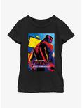 Spider-Man: Across The Spider-Verse Spider-Man 2099 Miguel Poster Youth Girls T-Shirt, BLACK, hi-res