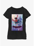 Spider-Man: Across The Spider-Verse Pavitr Prabhakar Poster Youth Girls T-Shirt, BLACK, hi-res