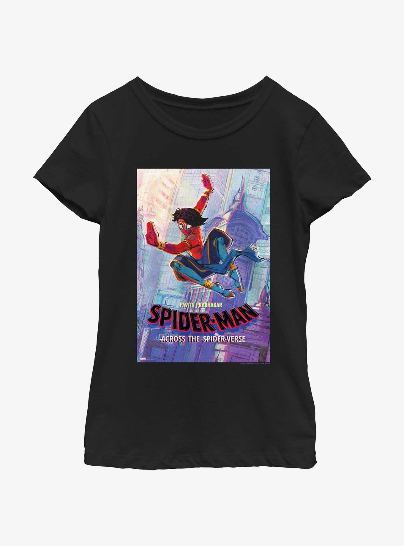 Spider-Man: Across The Spider-Verse Pavitr Prabhakar Poster Youth Girls T-Shirt, , hi-res