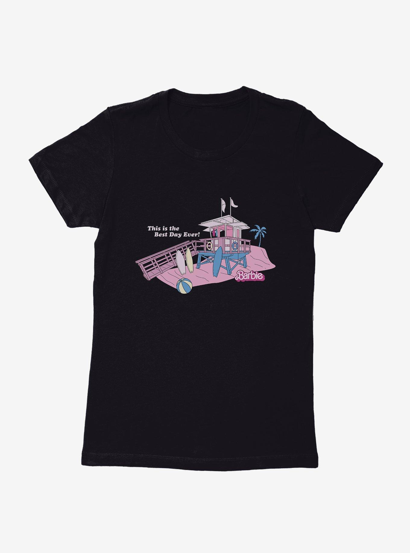 Barbie The Movie The Best Day Ever Beach Tower Womens T-Shirt