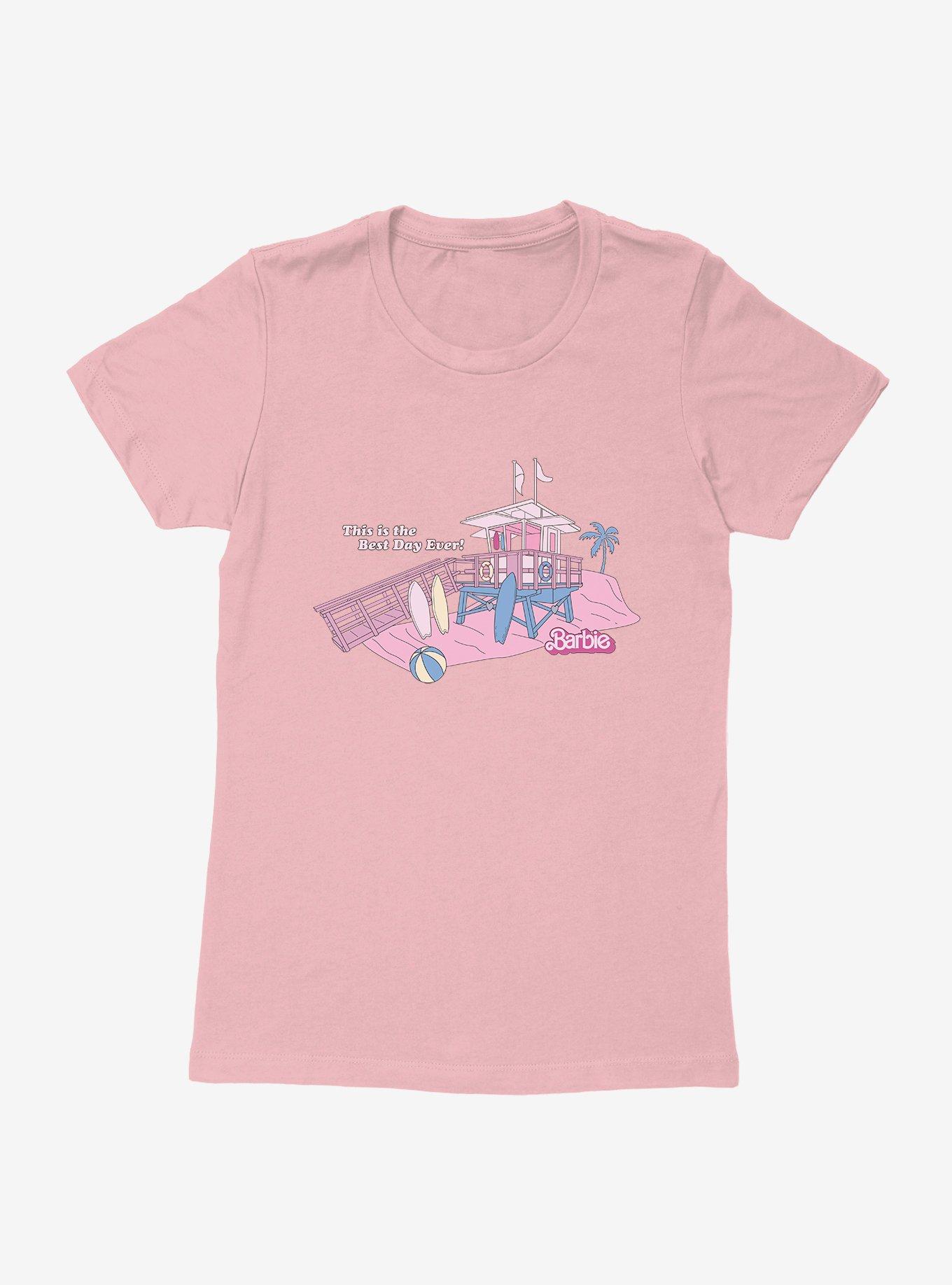 Barbie The Movie The Best Day Ever Beach Tower Womens T-Shirt