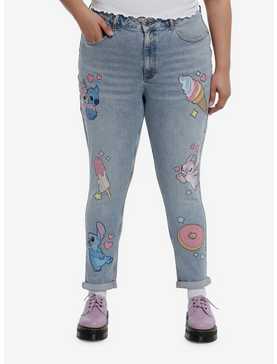 Her Universe Disney Lilo & Stitch Angel Sweets Mom Jeans Plus Size, , hi-res