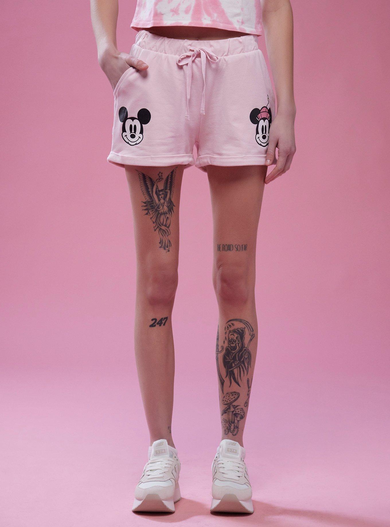 【D'24】ミニーマウス ボーダーチュニック（L） Disney Minnie Mouse Pink Hockey Jersey - BoxLunch Exclusive | BoxLunch