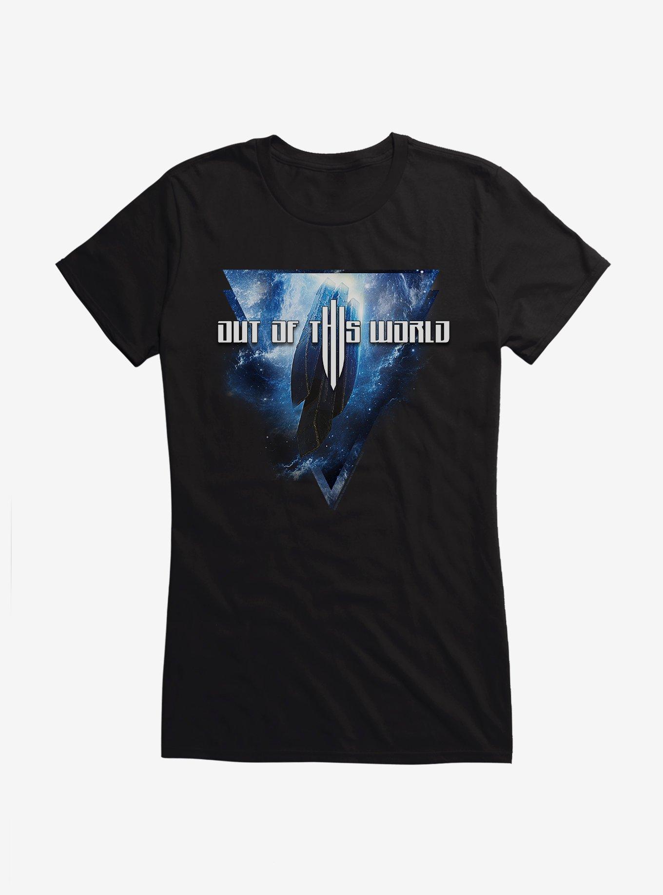 Out Of This World Prism Logo Girls T-Shirt, BLACK, hi-res