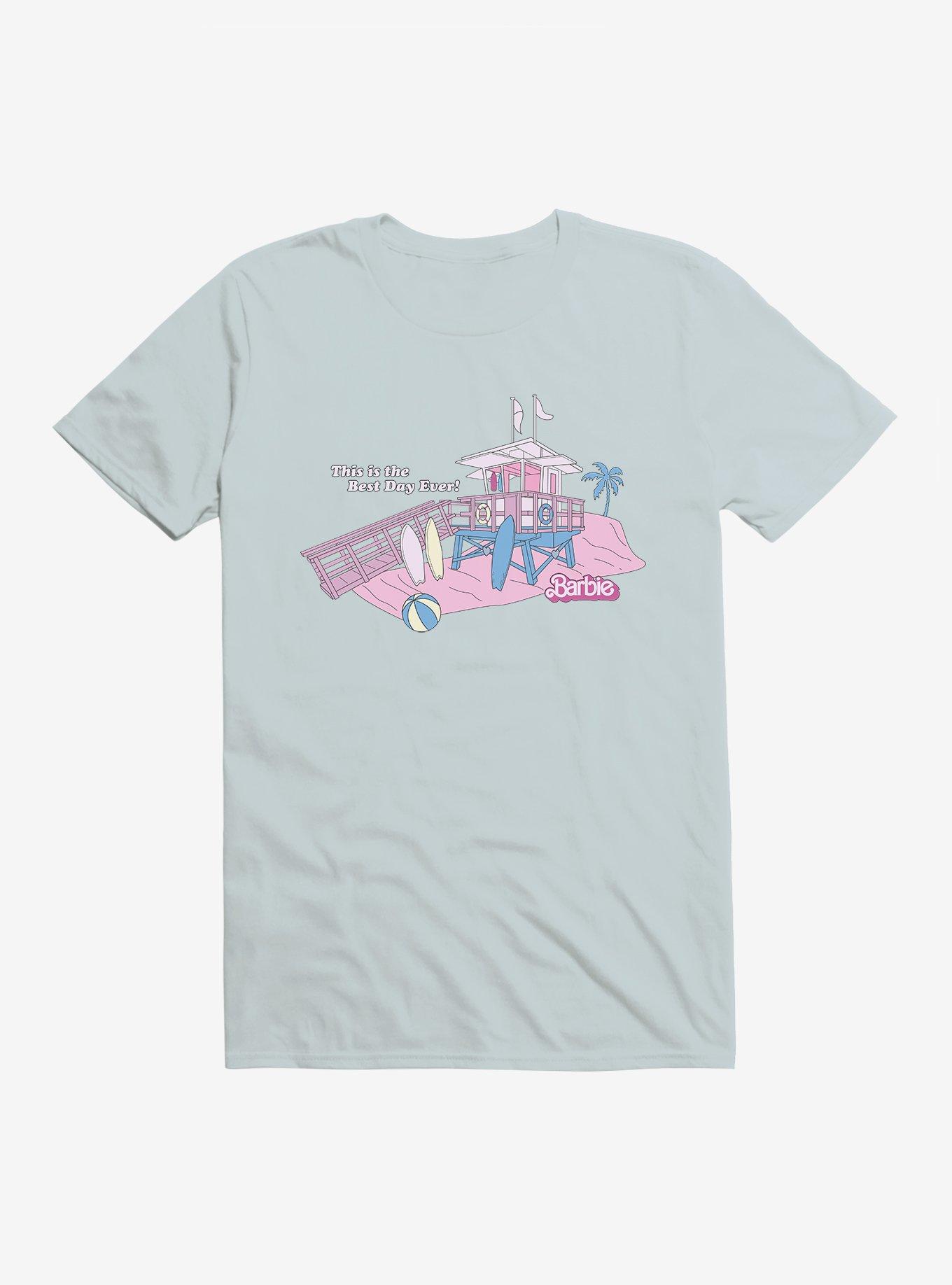 Barbie The Movie The Best Day Ever Beach Tower T-Shirt, LIGHT BLUE, hi-res