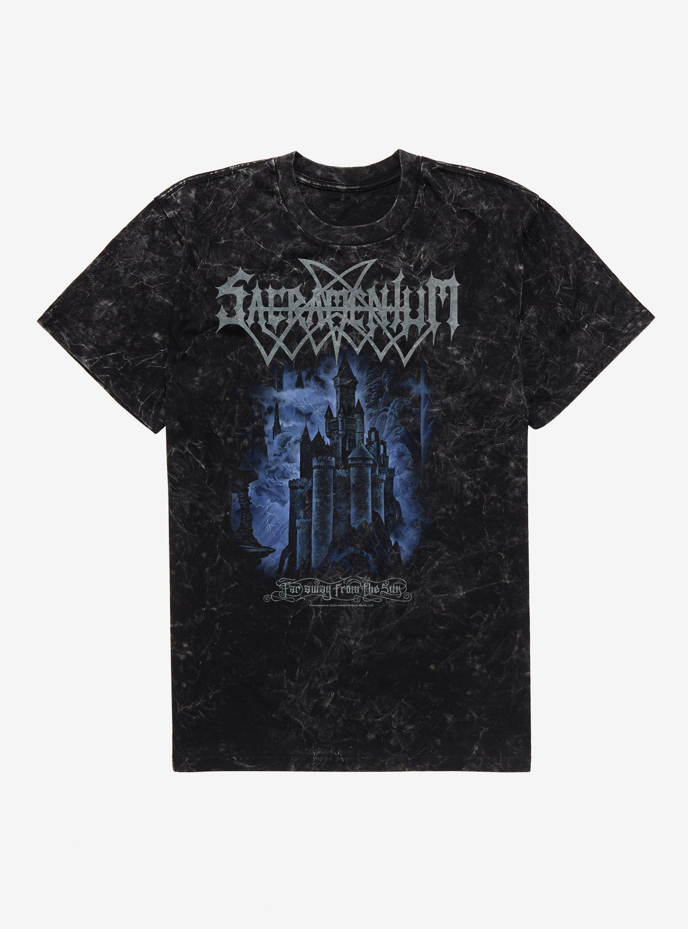 Sacramentum Far Away From The Sun Mineral Wash T-Shirt, BLACK MINERAL WASH, hi-res