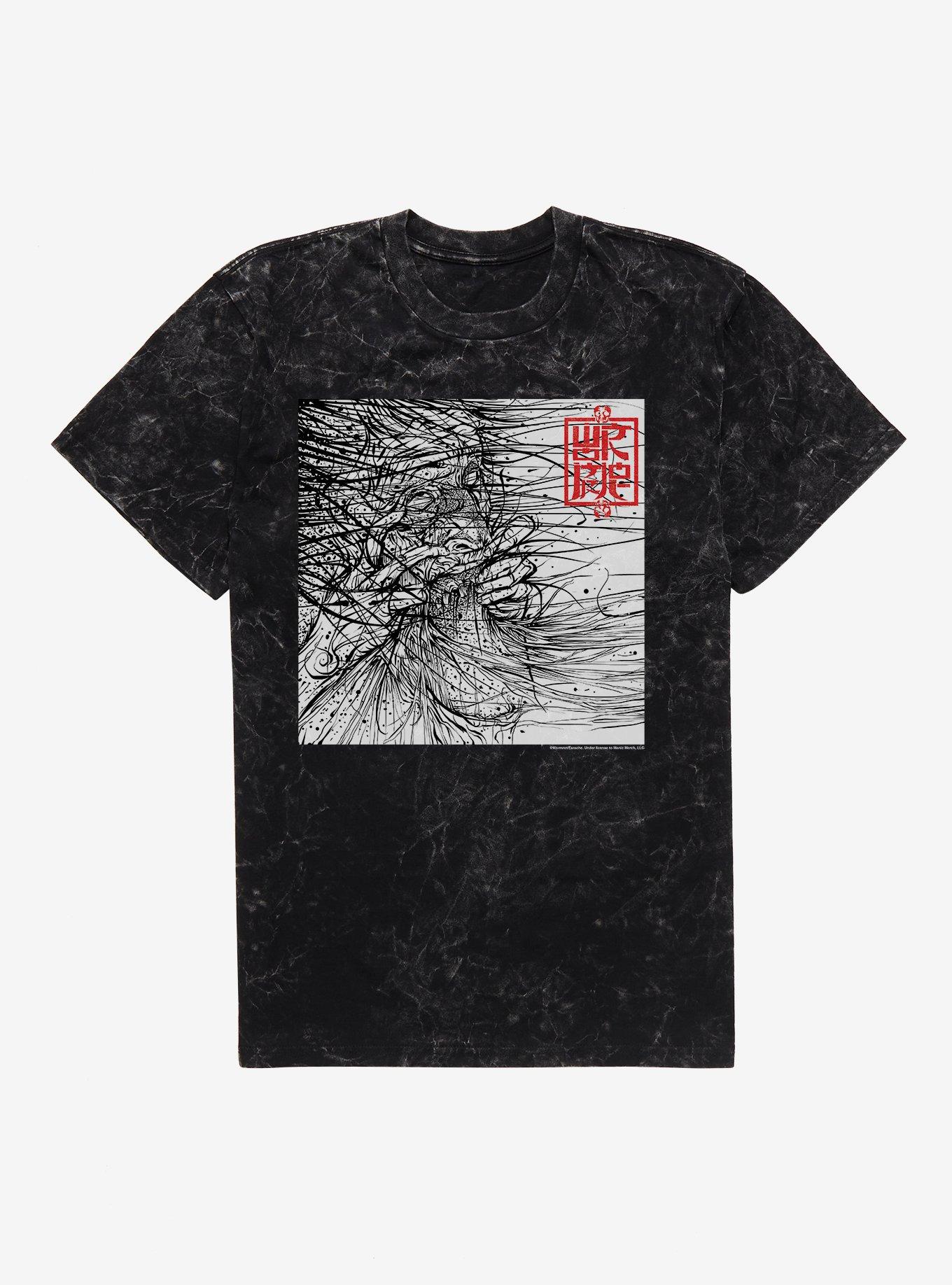 Wormrot Voices Mineral Wash T-Shirt, BLACK MINERAL WASH, hi-res