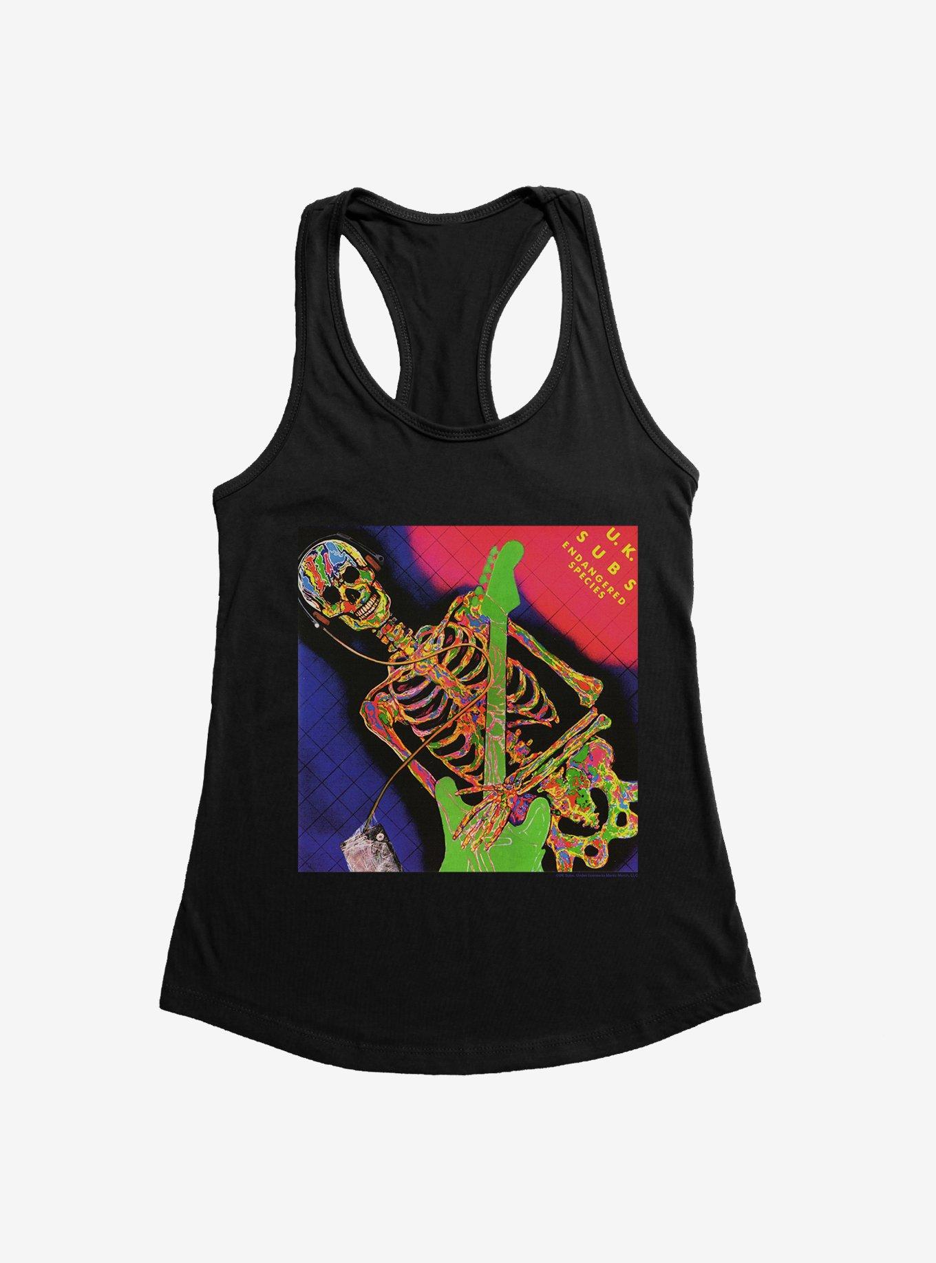 UK Subs Endangered Species Girls Tank, BLACK, hi-res