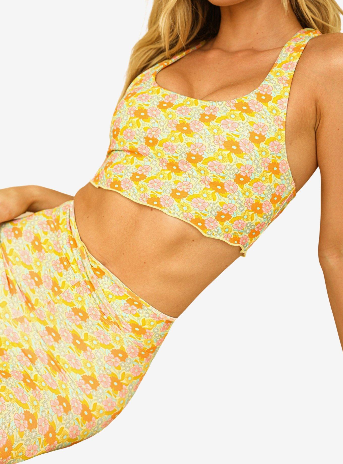 Dippin' Daisy's Serenity Sports Bra Sunset Grove Floral, , hi-res