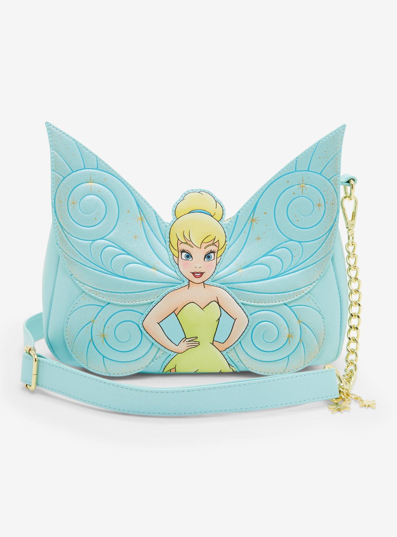 Loungefly Disney Peter Pan Tinker Bell Glitter Crossbody Bag, , hi-res