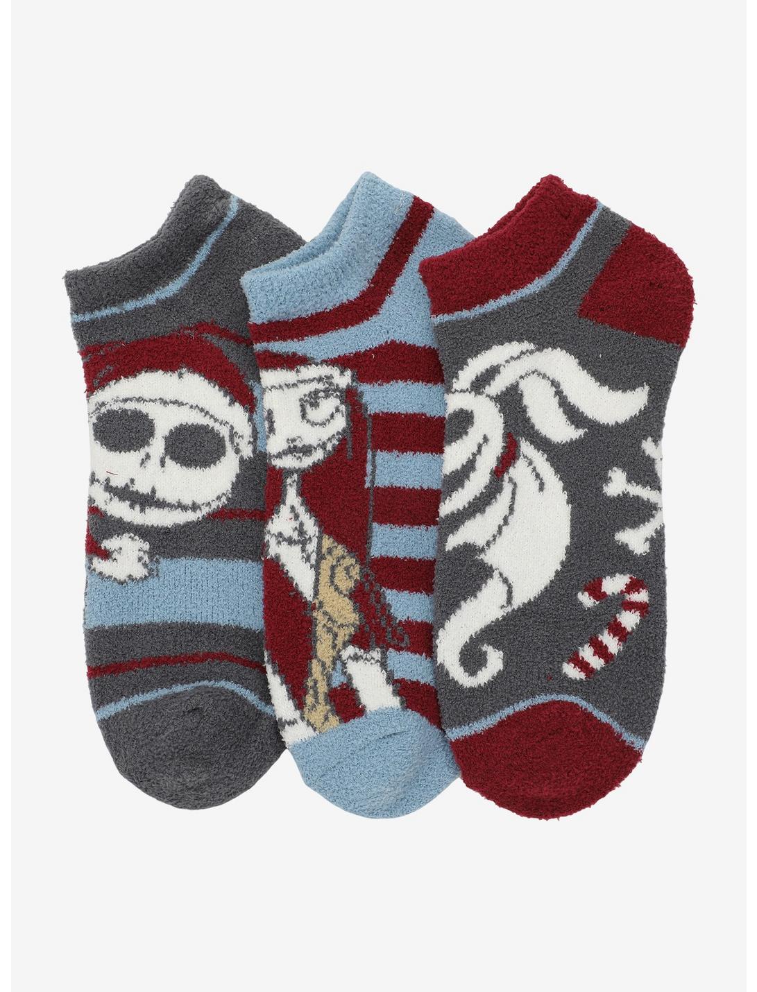The Nightmare Before Christmas Holiday Characters Ankle Socks 3 Pair, , hi-res