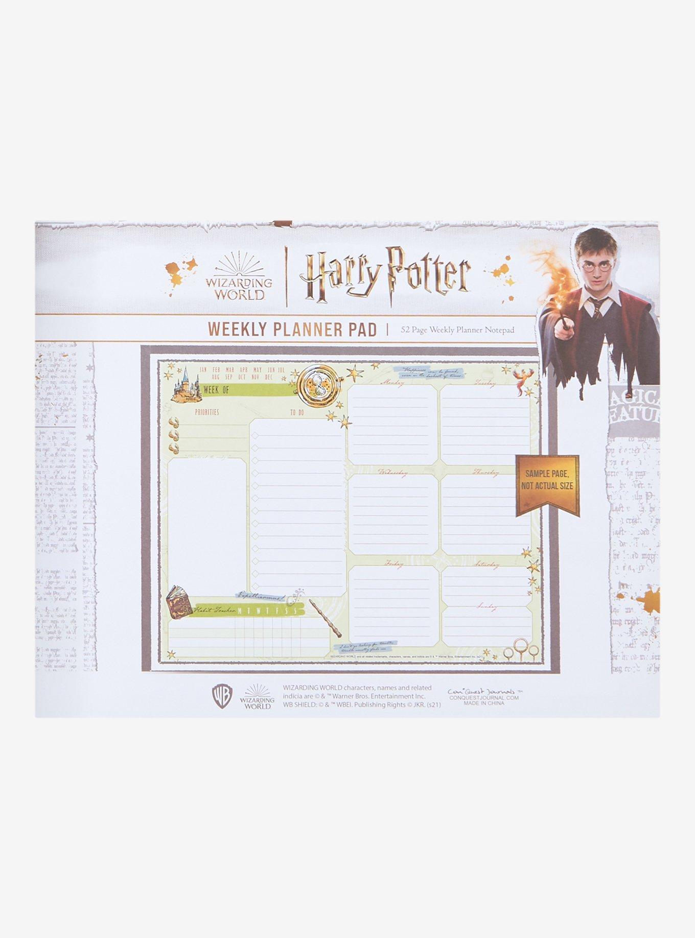 Harry Potter Weekly Planner Pad