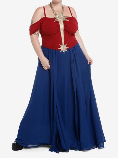 Her Universe Marvel The Marvels Captain Marvel Maxi Dress