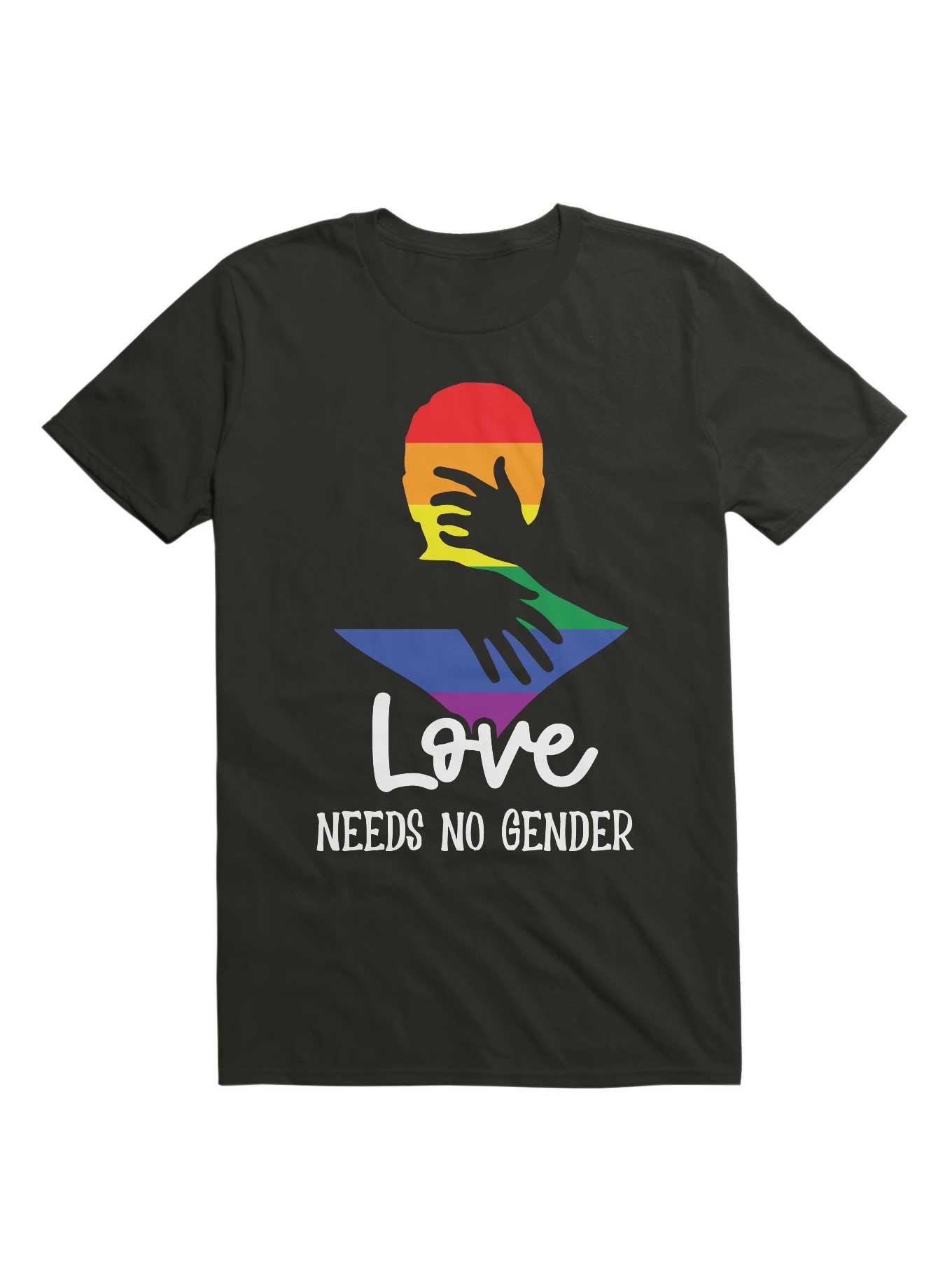 Love Needs No Gender T-Shirt, BLACK, hi-res