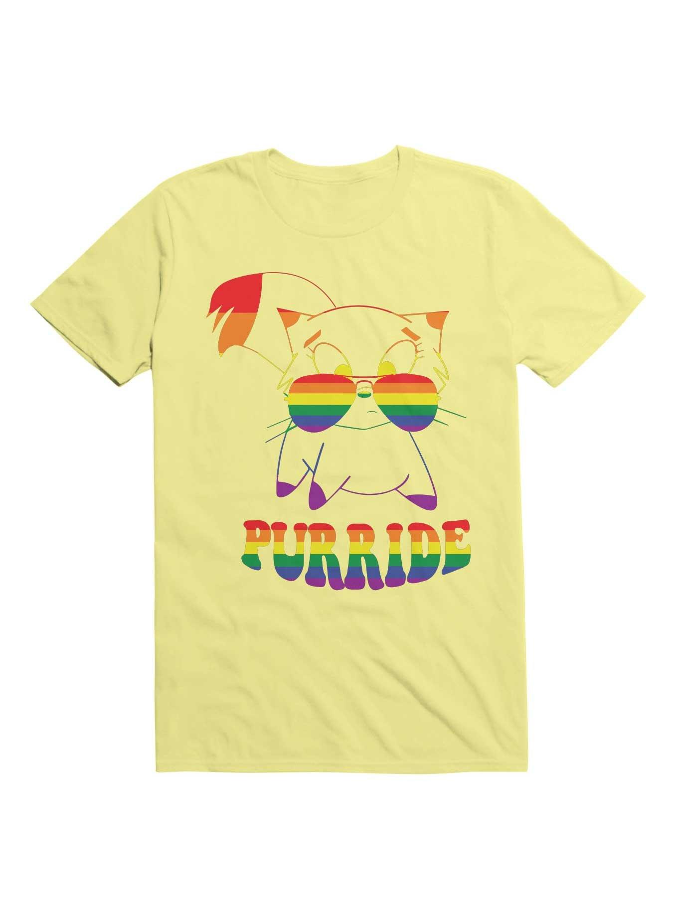 Purride Rainbow Cat Gay Pride TShirt Hot Topic