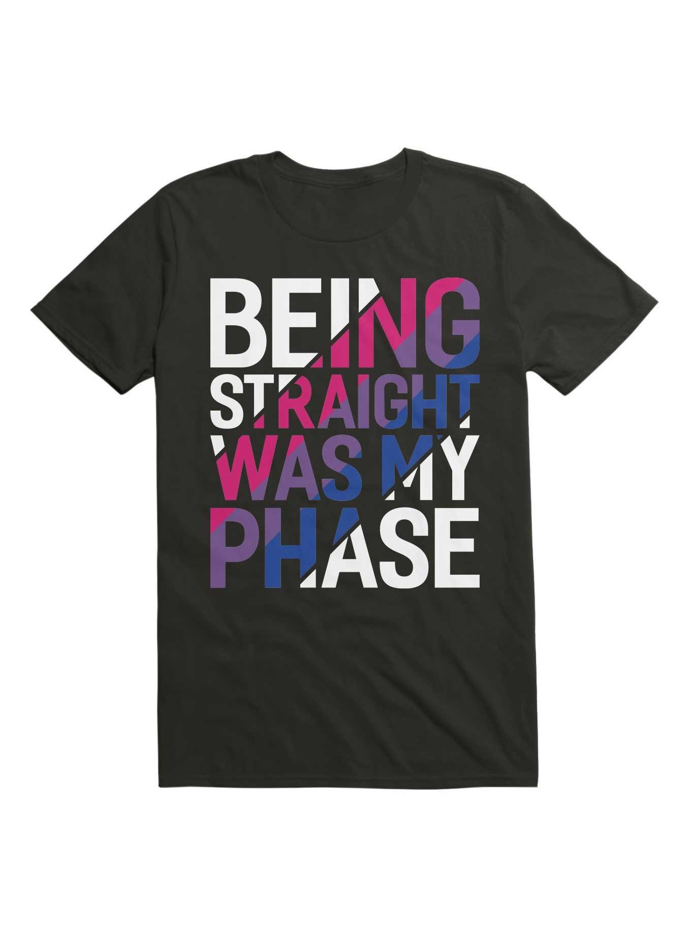 Being Straight Was My Phase T-Shirt, BLACK, hi-res