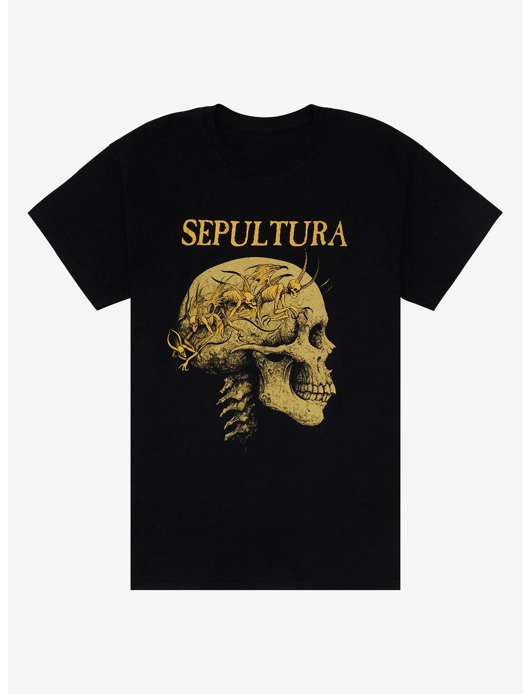 Sepultura Skull Crown Girls T-Shirt, BLACK, hi-res