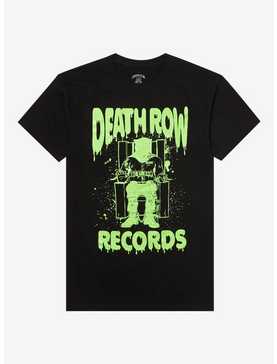 Death Row Records Green Glow-In-The-Dark Logo Boyfriend Fit Girls T-Shirt, , hi-res