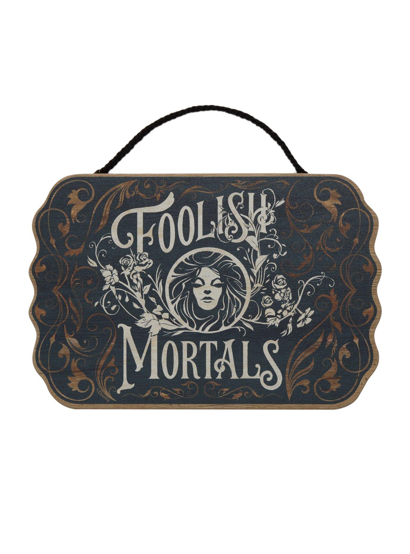 Disney The Haunted Mansion Foolish Mortals Door Sign, , hi-res