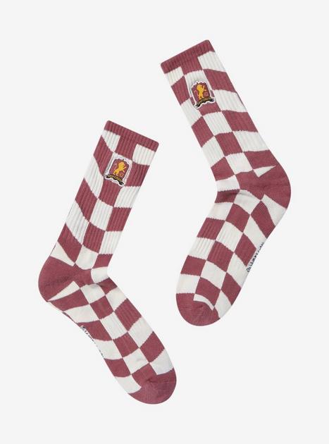 Harry Potter Gryffindor Crest Checkered Crew Socks Boxlunch Exclusive Boxlunch 7816