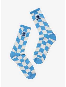 Harry Potter Ravenclaw Crest Checkered Crew Socks - BoxLunch Exclusive, , hi-res
