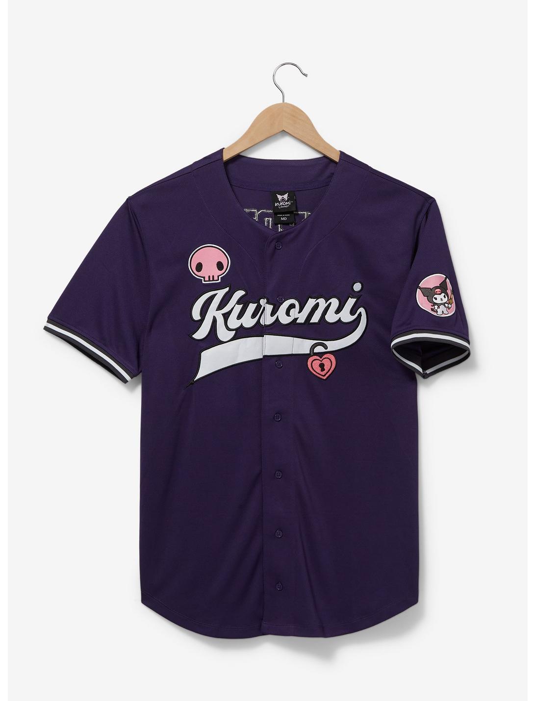 Sanrio Kuromi Baseball Jersey - BoxLunch Exclusive, DARK PURPLE, hi-res