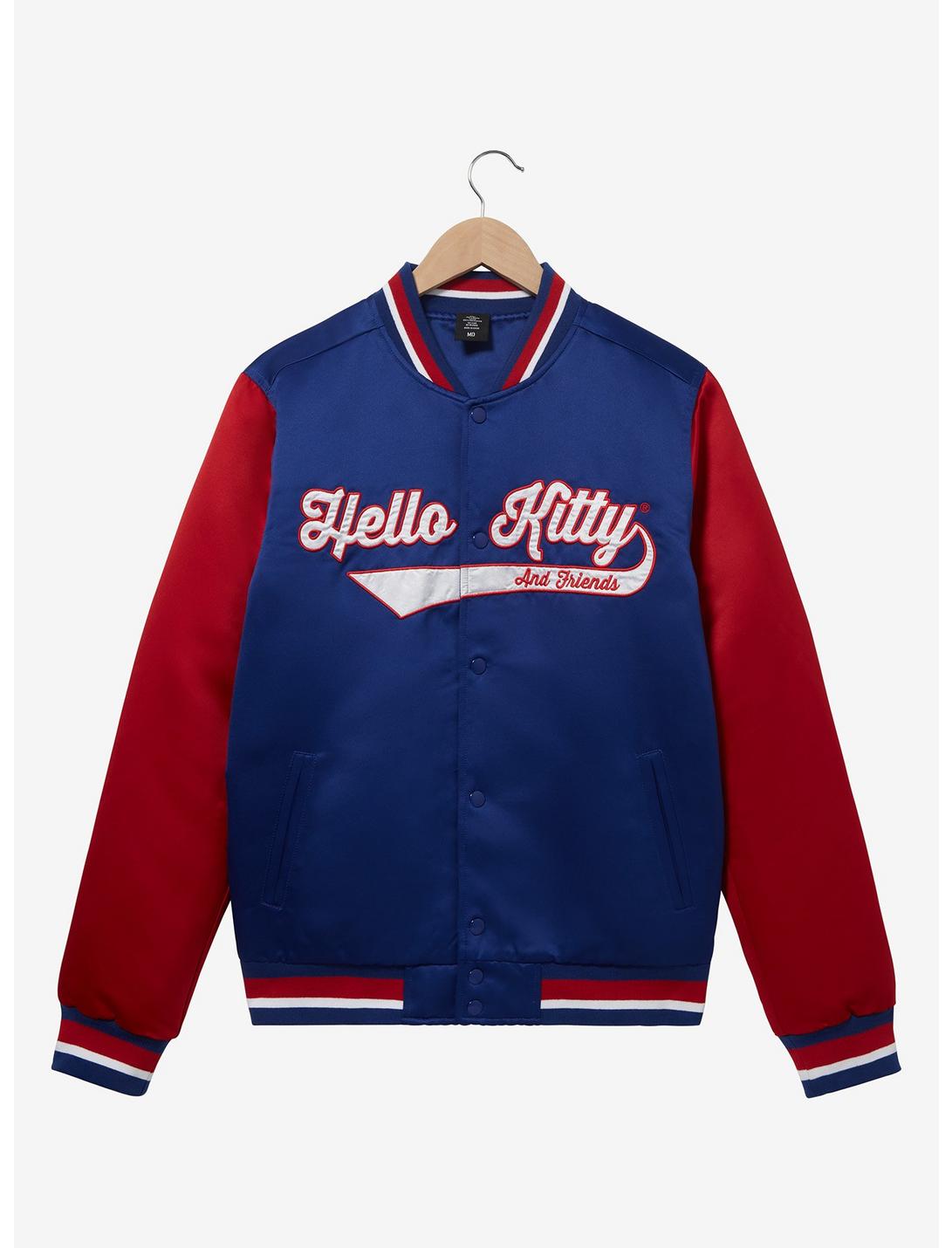 Sanrio Hello Kitty & Friends Color Contrast Bomber Jacket - BoxLunch Exclusive, BLUE, hi-res